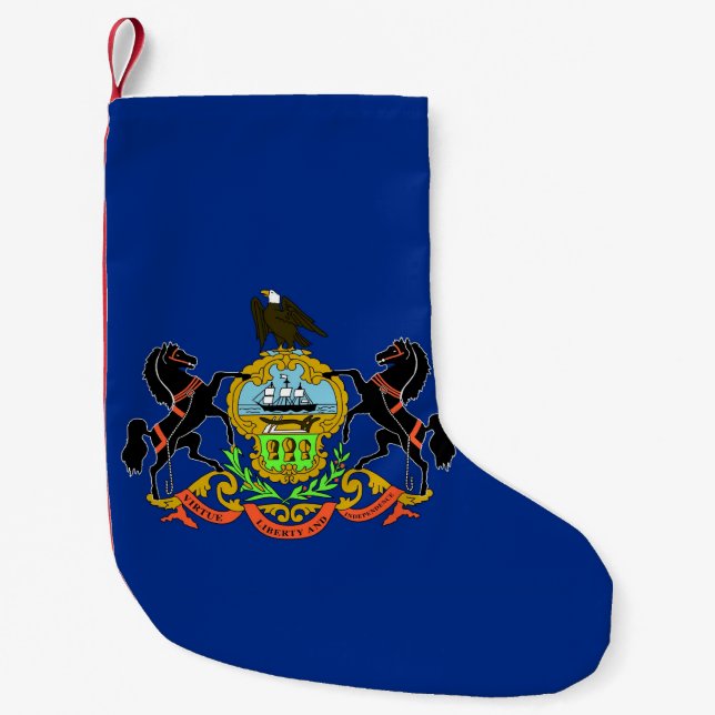 Christmas Stockings with Flag of Pennsylvania (Front)