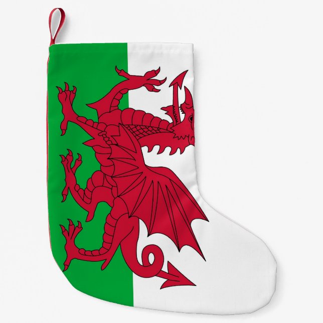 Christmas Stockings with Flag of Wales (Front)