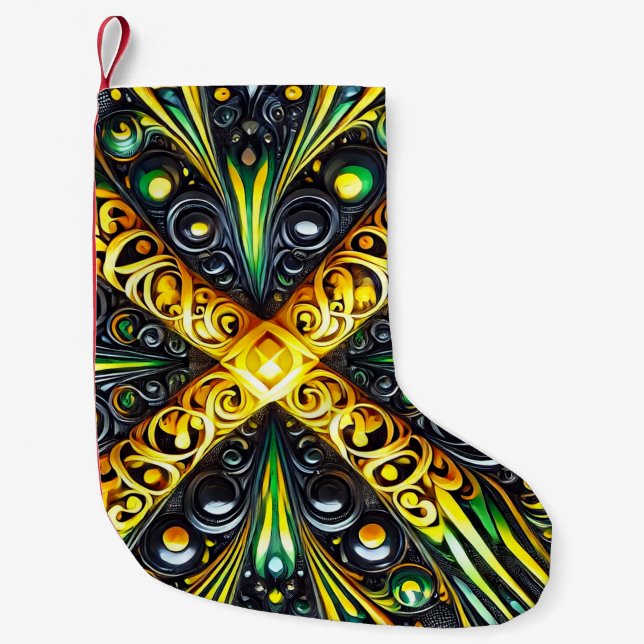 Christmas Stockings with Jamaican Colours (Front)