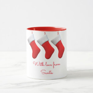 Christmas Stockings WIth love from Santa Mug