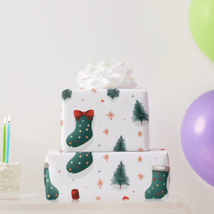 Christmas Stockings Wrapping Paper