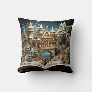 Christmas Storybook Castle Pop-Up Wonderland Cushion