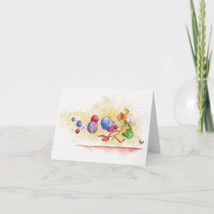 Christmas stress holiday card