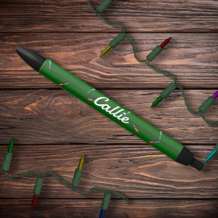 Christmas String Lights Black Ink Pen