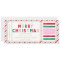 Christmas Stripe Concert Ticket Gift Voucher Card
