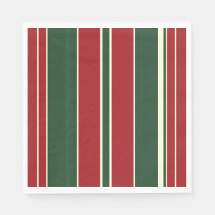Christmas Stripes-12-Paper Napkins