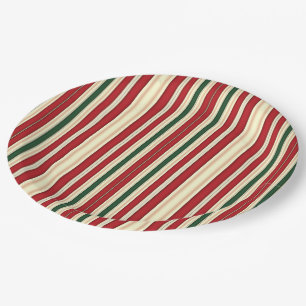Christmas Stripes-17-Paper Plates