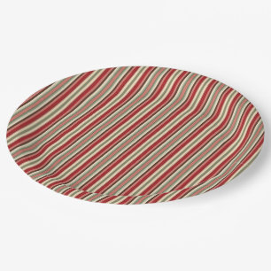 Christmas Stripes-18-Paper Plates