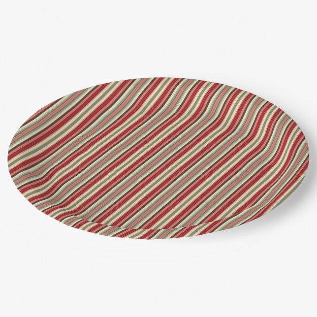Christmas Stripes-18-Paper Plates (Angled)