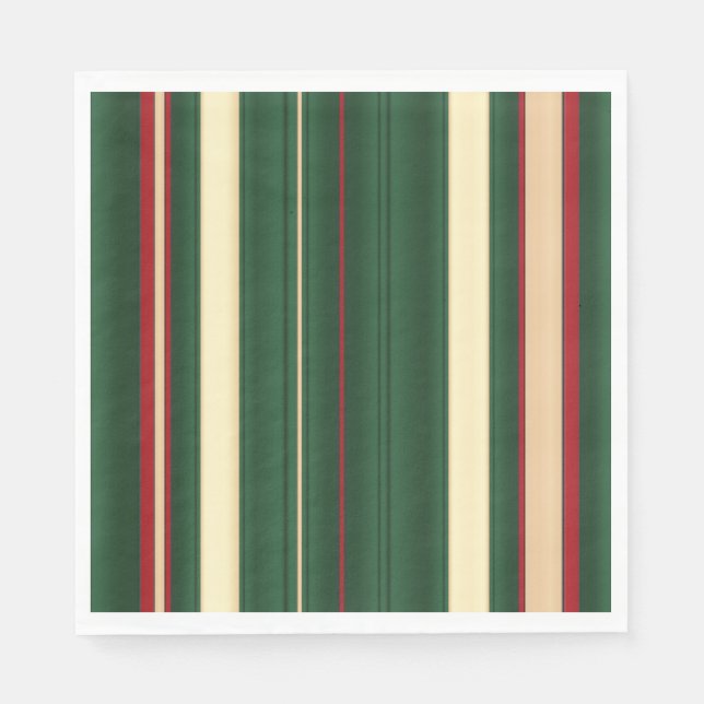 Christmas Stripes-26-Paper Napkins (Front)