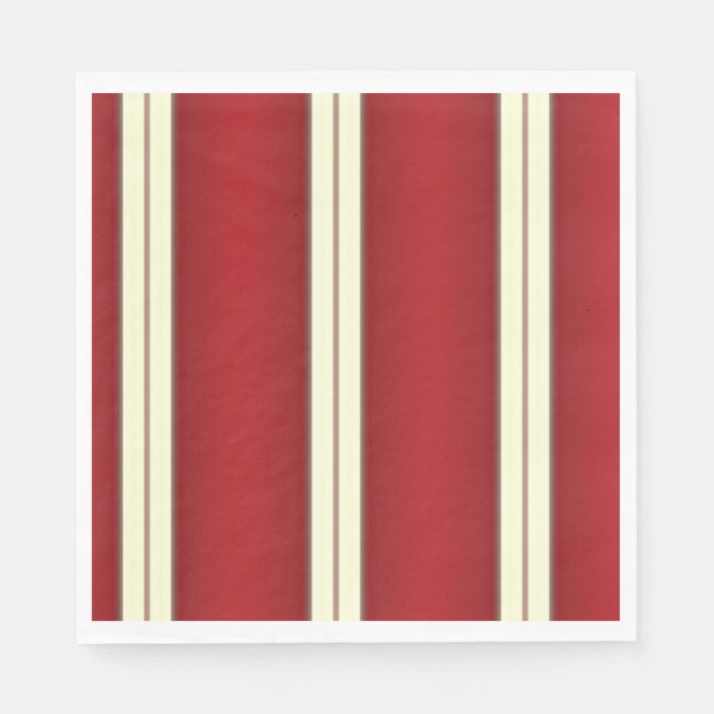 Christmas Stripes-2-Paper Napkins (Front)