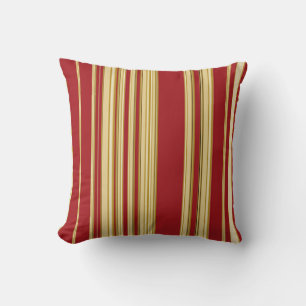Christmas Stripes-5-Sq Throw Pillow