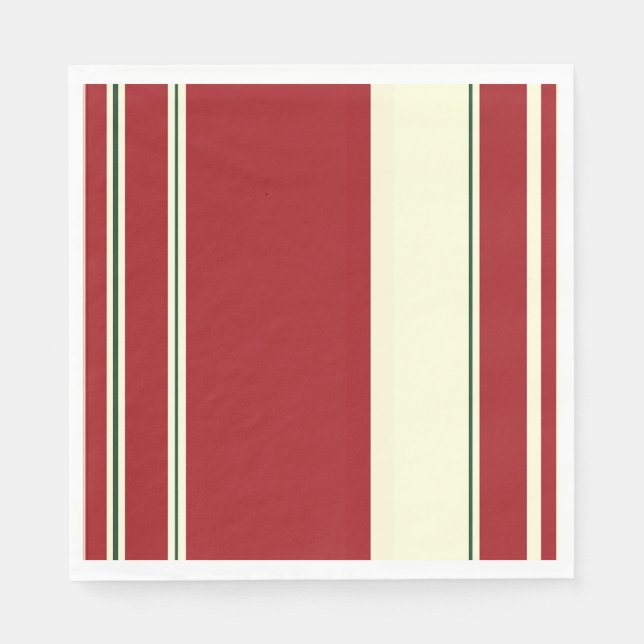 Christmas Stripes-7-Paper Napkins (Front)