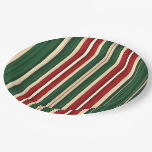 Christmas Stripes-8-Paper Plates