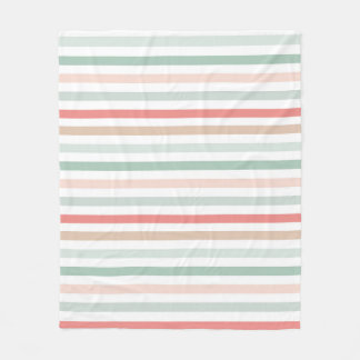 Christmas Stripes Fleece Blanket