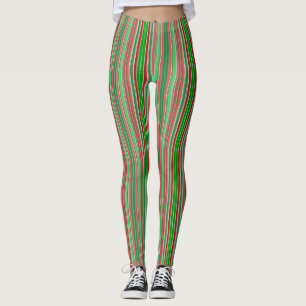 Christmas Stripes Leggings