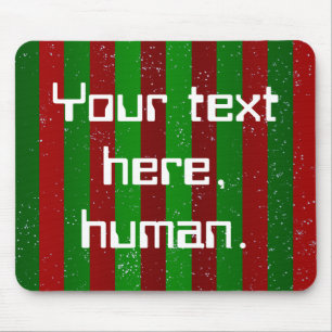 Christmas Stripes Mouse Pad