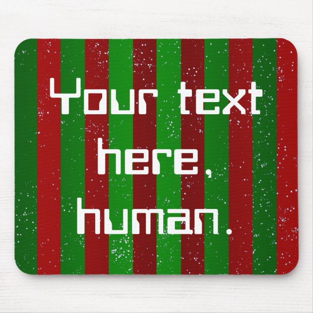 Christmas Stripes Mouse Pad (Front)