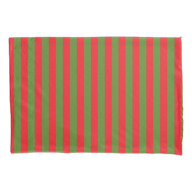 Christmas Stripes Pillowcase (Front)