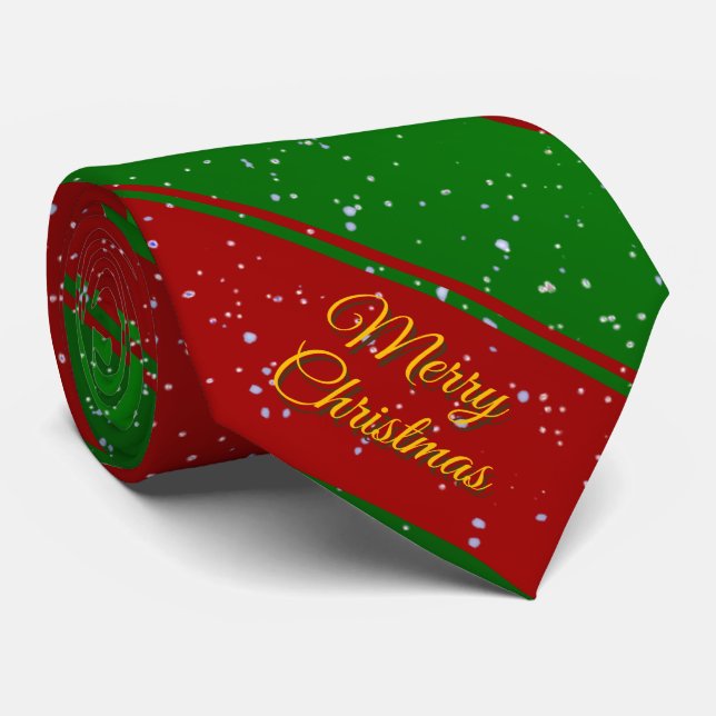 Christmas Stripes Tie (Rolled)
