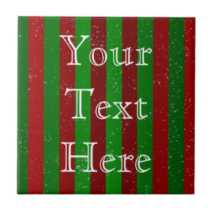 Christmas Stripes Tile
