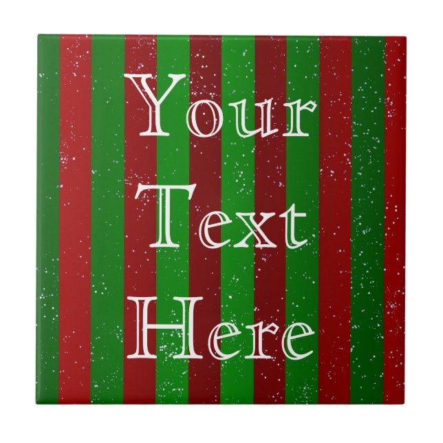 Christmas Stripes Tile (Front)