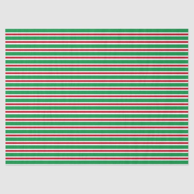 Christmas Stripes Tissue Paper (Front)