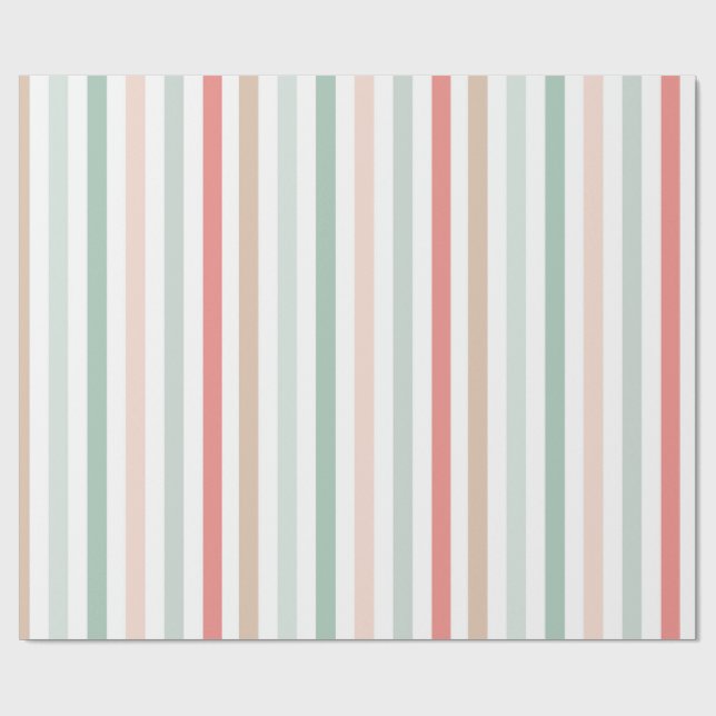 christmas stripes wrapping paper (Flat)
