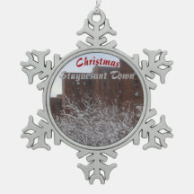 Christmas Stuyvesant Town Snowflake Ornament 2