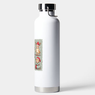 Christmas-style tumbler water bottle