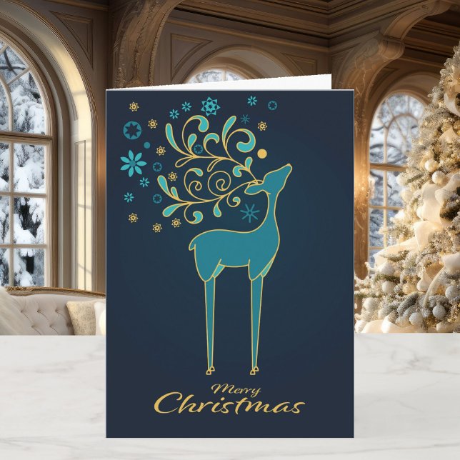 Christmas Stylised Modern Newsletter Greeting Card (Creator Uploaded)