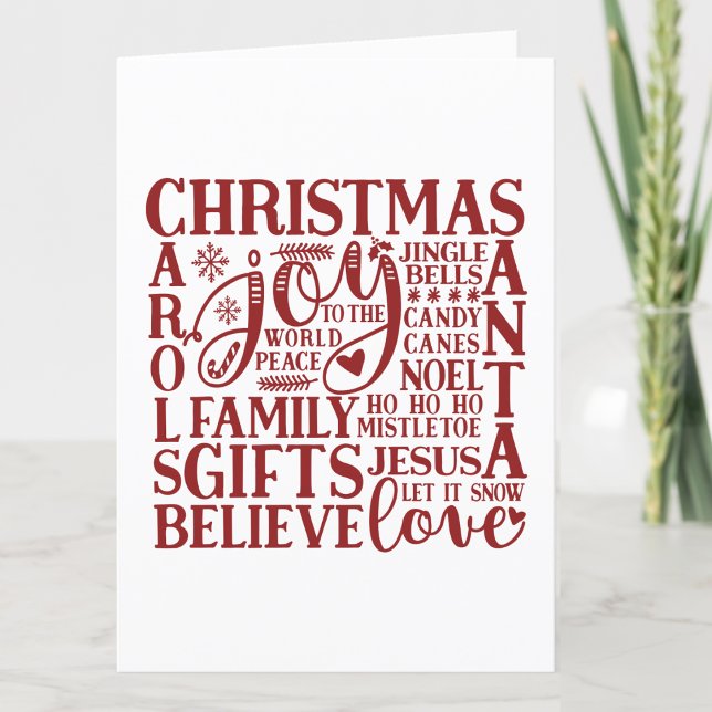 Christmas Subway Art | Fun Simple Minimalist Holiday Card (Creator Uploaded)