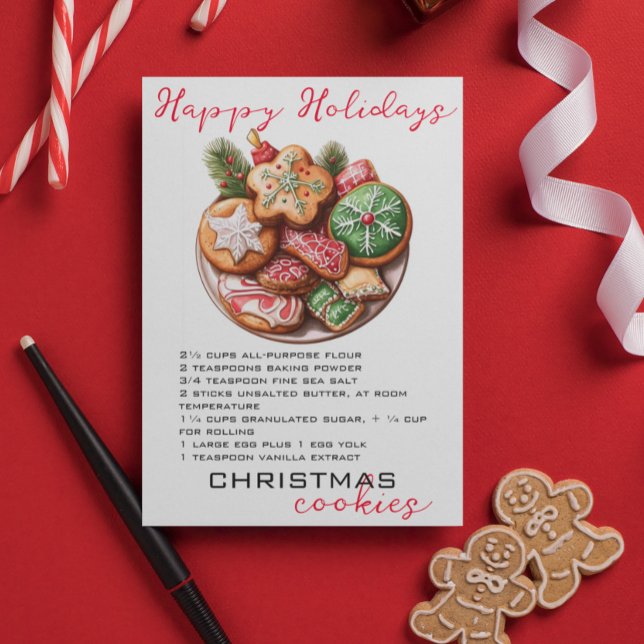 Christmas Sugar Cookie Recipe   Holiday Card (Creator Uploaded)