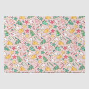 Christmas Sugar Cookie Snowmen Candy Canes Tissue Paper