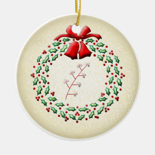 Christmas Sugar Cookie Wreath Ornament