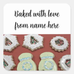 Christmas Sugar Cookies Package Sticker