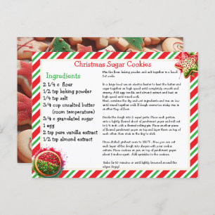 Christmas Sugar Cookies Recipe Card