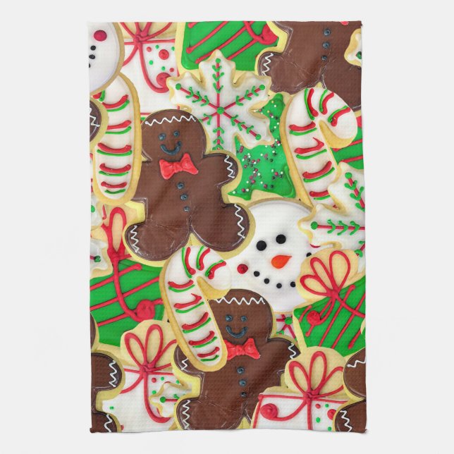 Christmas Sugar Cookies Tea Towel (Vertical)