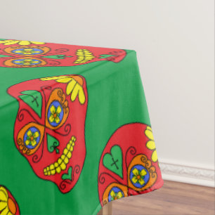 Christmas Sugar Skulls Tablecloth