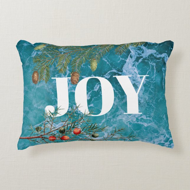 Christmas Summer Ocean Beach Joy  Decorative Cushion (Front)