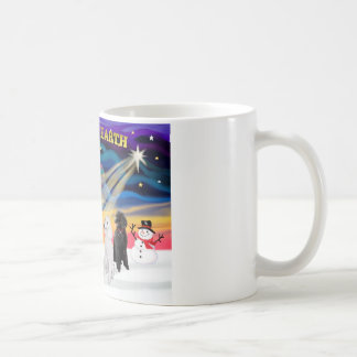 Christmas Sunrise - Poodles (2 standard) Coffee Mug