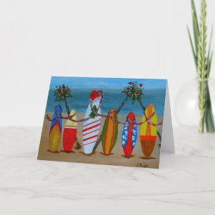 Christmas Surfboards Holiday Card