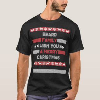 Christmas Surname Xmas Santa Beard Family Classic T-Shirt