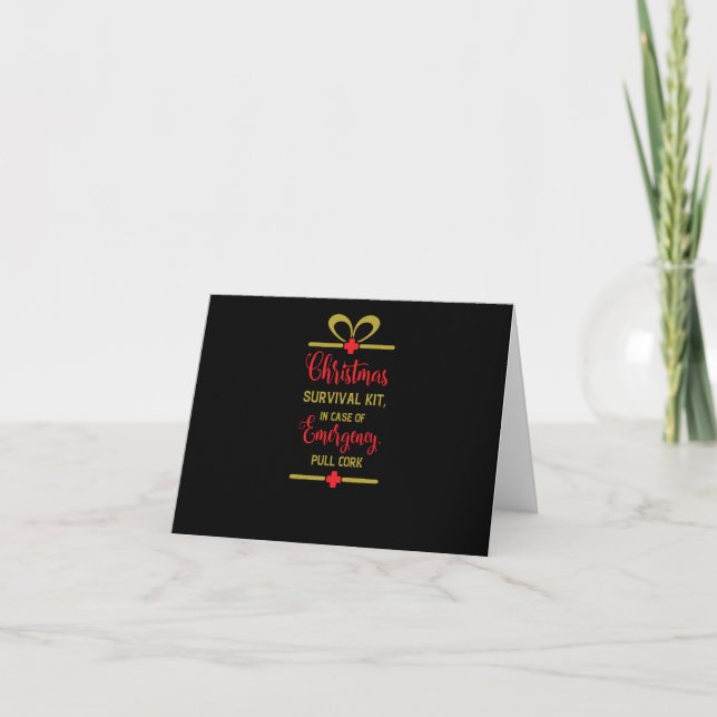 christmas survival kit invitation (Front)