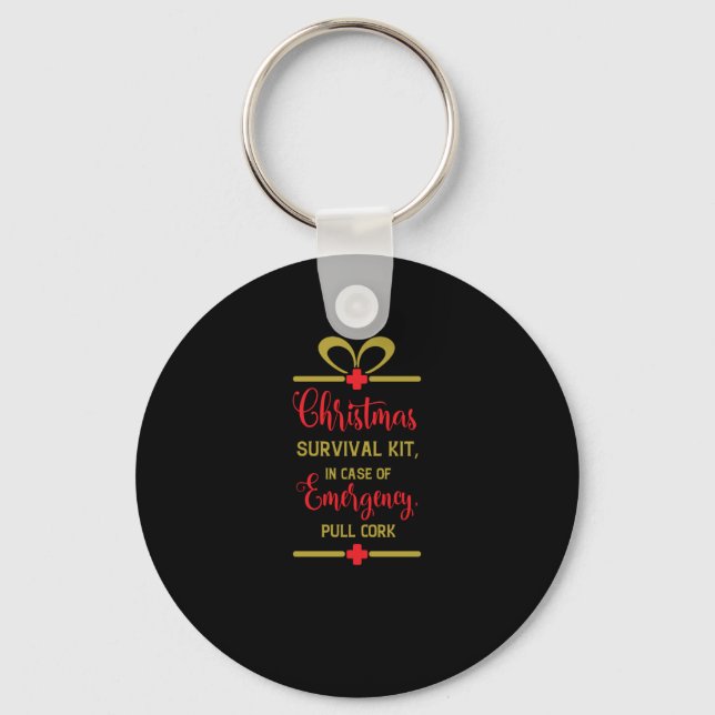 christmas survival kit key ring (Front)