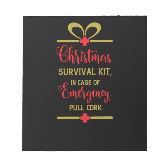 christmas survival kit notepad (Front)
