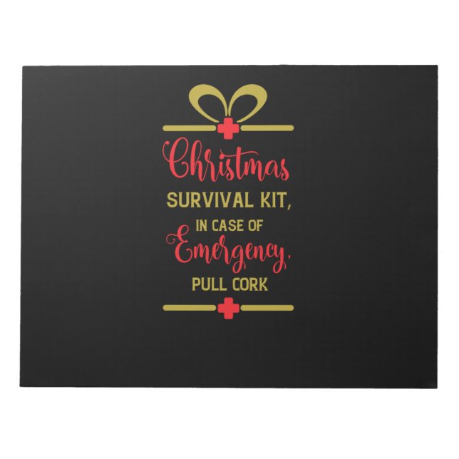 christmas survival kit notepad (Front)
