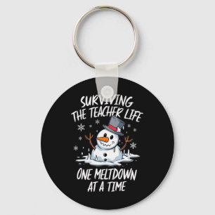 Christmas Surviving Teacher Life Meltdown Xmas Sno Key Ring