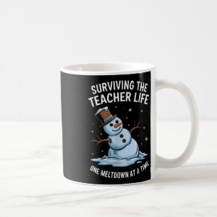 Christmas Surviving Teacher Life Meltdown Xmas Wom Coffee Mug