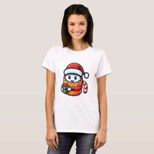 Christmas Sushi - Cute Holiday Food Cartoon Design T-Shirt